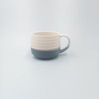 China FDA Diameter 9cm Ceramic Stoneware Mugs Durable Glazed With Handle for sale