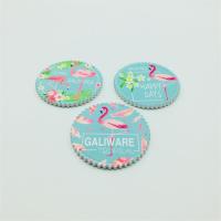 China De flamingo drukte Absorberend Ceramisch Cork Backing For Coasters Te koop