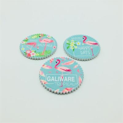 China Flamingo Druckabsorptionsmittel keramischer Cork Backing For Coasters zu verkaufen