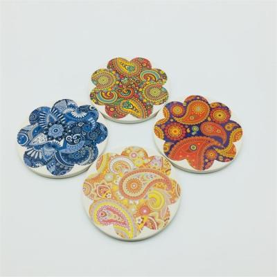 China Cork Backing Ceramic Drink Coasters-Absorptionsmittel für Schalen und Becher zu verkaufen