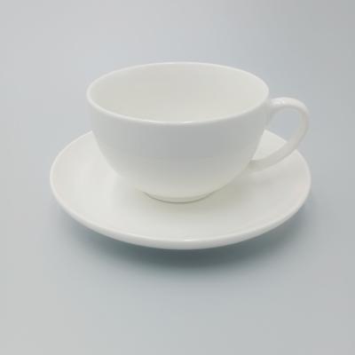 China La taza de café de cerámica del restaurante fijó la taza de café de encargo del té de la porcelana con el platillo en venta