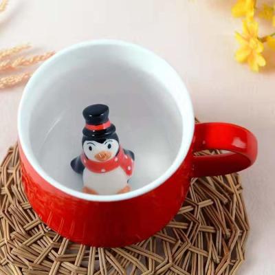 Cina Il Natale ceramico sveglio creativo del caffè aggredisce lo stile 3D su misura in vendita