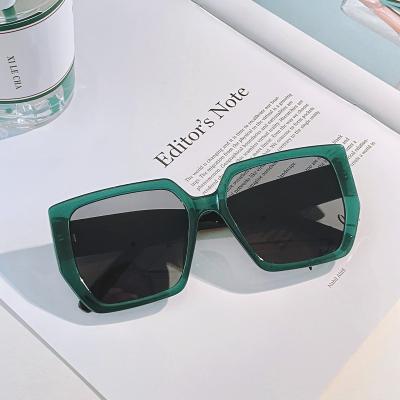 China Authentic Designer Sunglasses Oversized Color Fashion Design Classic UV400 Protection Frame Rectangle Square Frame Metal Oversized Sunglasses for sale