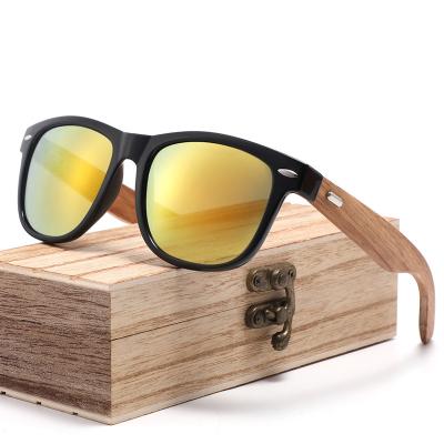 China Designer Sunglasses Good Quality Authentic Hinge Wooden Sun Glasses Wholesale Custom Wooden Sunglasses Classic Walnut Wooden Sunglasses for sale