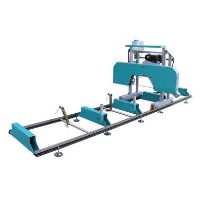 China Mini Gasoline Portable Horizontal Band Sawmill for Wood Cutting for sale