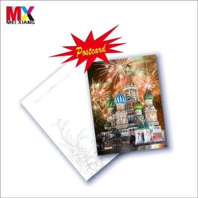 China Good Sale Europe Gift Souvenir Hologram 3D Lenticular Printing Postcards for sale