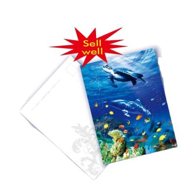 China Good Sale Europe Gift Souvenir Hologram 3D Lenticular Printing Postcards for sale