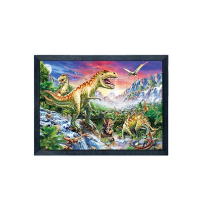 China Europe High Quality Plastic PET Customize 3D Art 3d 5d Lenticular Animal Poster Pictures WIith Dinosaur Design for sale