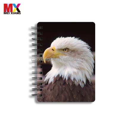 China high quality 3d lenticular 5D notebook with 3d effect cover for sale