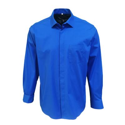 China Wholesale Blue Long Sleeve Mens Dress Shirt Men Shirt Manufacturer Anti-pilling Quality Custom Design Casual Button Up Mens Shirt for sale