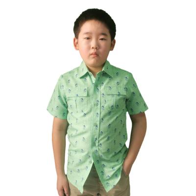 China Quick-drying anti-pilling child's shirt summer shirt factory direct sale custom design casual fishing child's shirt for sale