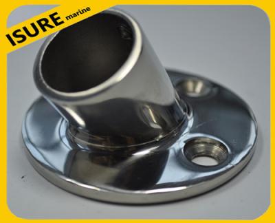 China Boat Hand Rail Fitting-30 Degree Round Base,Marine Stainless Steel for sale