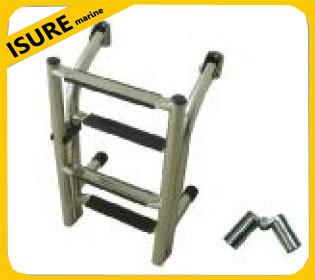 China Stainless Steel arthrosis Boat Boarding Telescoping Ladder for sale