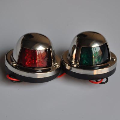 China Marine Boat Yacht Light Stainless Steel LED Bow Navigation Lights One Pair for sale