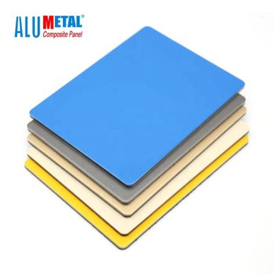 China Super Peel Strength Alumetal 3mm Billboard Signs Yallow Dibond Alupanel For Wall And Advertising Sample for sale