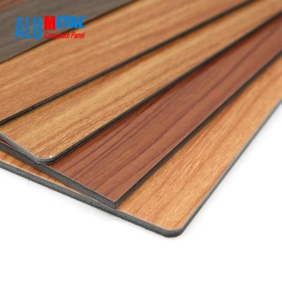 China Contemporary Alumetal pvdf coating acm wood sheet solid aluminum composite sheet ACP for sale