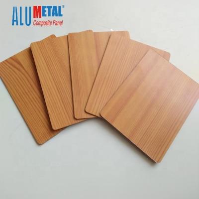 China Acm contemporary design 3mm ACP porcelain alucobond alumetal wood sheet price for sale