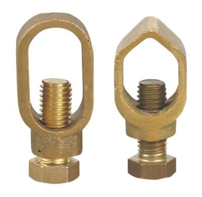 China Aerial Steel Hardware Copper Earth Rod Clamp for sale