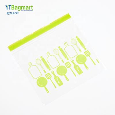 China YTBagmart ziplock food packaging zipper bag reusable clear plastic moisture proof freezer pe bag for sale