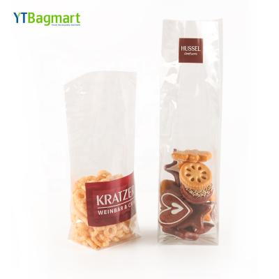 China Custom Plastic Food Gift Opp Gift Wrapping Cellophane Bag Bottom Opp Square Bag for sale