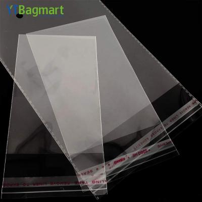 China YTBagmart Logo Printing Self Adhesive Opp Disposable Custom Plastic Packaging Bag Transparent Opp Bag for sale