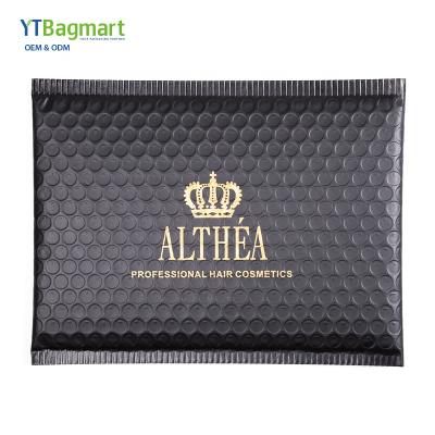 China Manufacturer Durable/Protective/Recyclable/Shockproof Postal Foil Aluminum Express Shipping Packaging Bags Black Bubble Mailers Padded Envelopes Rose Gold Adhesive Poly for sale