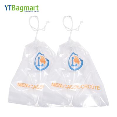 China YTBagmart Recyclable Programmable Plastic Bottom Gusset Medicine Pe Patient Belonging Drawstring Bags Thick Clear Packaging For Pharmacy for sale