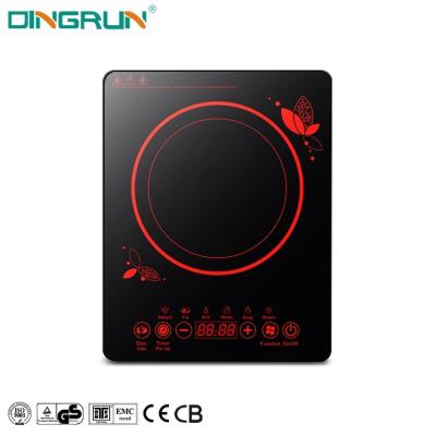 China High Quality Commercial Hotel Kitchen 1 Burners 220V Induction Cooktop Smart Electric Stove Portable 2000W Induction Cookers For Home for sale