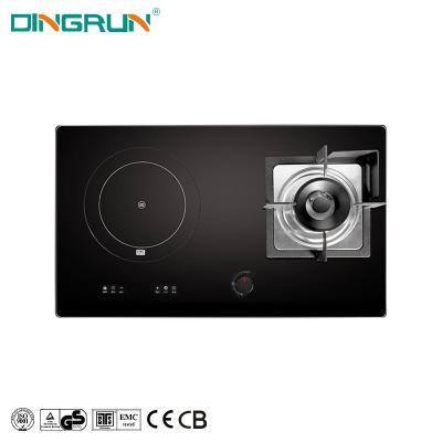 China Hotel Maker 2 Burner Kitchen Gas Cooking Stove Built-In Induction Double Cooker for sale