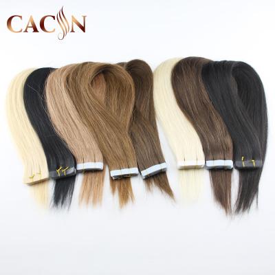 China Silky Straight Double Drawn Real Human Hair 100% Mini Wave Tape In Hair Extensions for sale