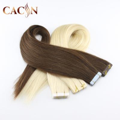 China Silky straight wave 28 inch tape hair extension, super wavy tape for 9a extension, ombre hair tape in hair extension for sale