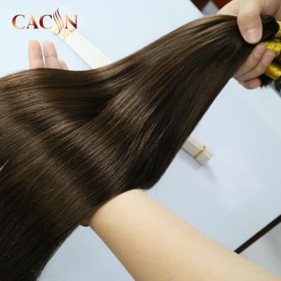 China Silky Straight Wave Nano Ring Thick Micro Bead Human Hair Extensions Tip To Bond Artificial Hair for sale