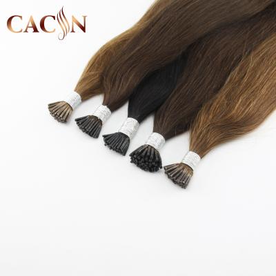 China Silky straight wave 26 inch nano ring hair extension, fish wire hair extension, tangle free shed hair extension for sale