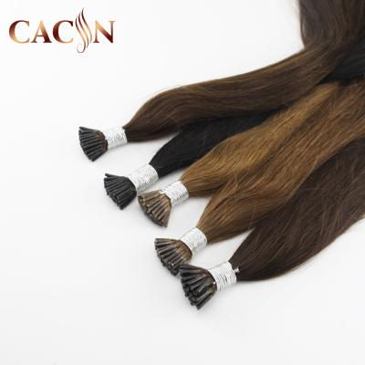 China Silky Straight Wave 38 Inch Brazilian Hair Extensions I Tip , I Tip 100% Virgin Indian Remy Hair Extensions for sale