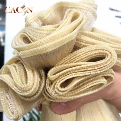 China Virgin Russian Flat Weft Hair Cuticle Aligned Silky Straight 100 Remy Human Hair Double Drawn Wave Hair for sale