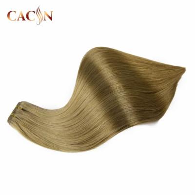 China Wholesale Raw Indian Straight Machine Drawn Double Wave Hair Weft Extension Silky Straight Hair for sale