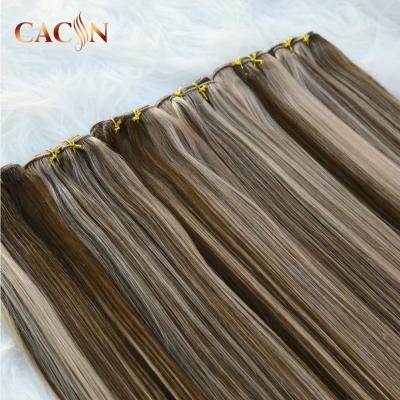 China Hot Selling High Quality Brazilian Virgin Hair Distributor Hot Selling One Weft Machine Curly Wave Hair Silky Straight for sale