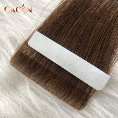 China Silky Straight Wave Invisible Tape In Hair Extensions No Tangle No Hair Supplier Shedding Hair for sale