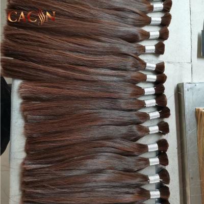 China Wholesale Unprocessed Silky Straight Wave Hair Extensions Braiding Hair Virgin Bulk Hair Bulk Virgin Hair for sale