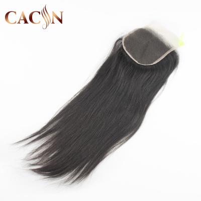 China Silky Straight Wave 180% Density Hair Extensions Plus Lace Closure, Indian Virgin Hair Closure for sale