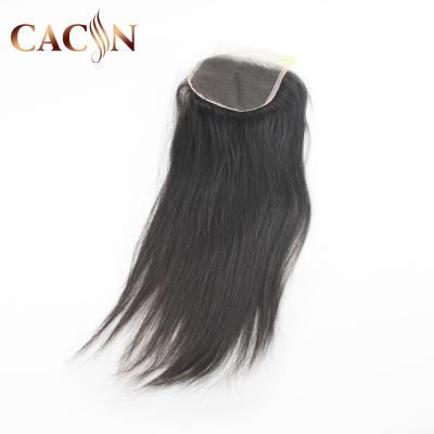 China Silky straight wave bleached free shipping free sample jerry loop hair closure upper frontal pieces, hair piece lace closure for sale