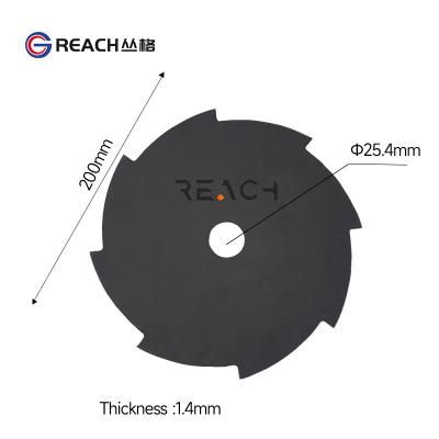 China 4-Stroke Carbon steel blade for brush cutter thickness 1.4 mm with 8T for sale