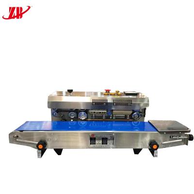 China Wholesale Perfect Sealing Performance Favor Price Stainless Steel Food Wrapping Gift Foil Bag Film Continuous Sealing Machine for sale