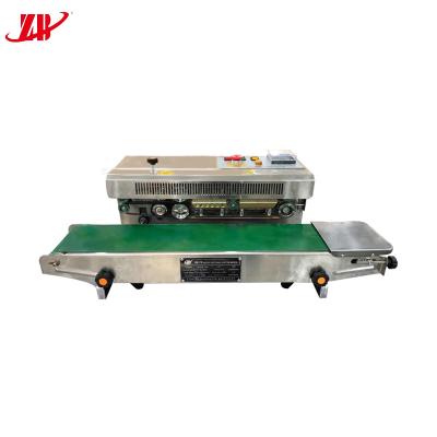 China Hot Sale Continuous Automatic Food Stainless Steel Film Plastic Bag Aluminum Foil Bag Sealing Machine for sale