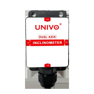 China Universal Industrial Dual Axis High Accuracy and Low Cost Electromagnetic Disturbance Resistance UNIVO Strong Digital Inclinometer RS232/RS485/TTL Output for sale