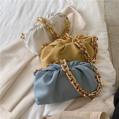 China Factory Price Fashion Korean Hot Selling Elegant Dumpling Bag Leather Women's Purses Fashion PU Purses Handbags for sale