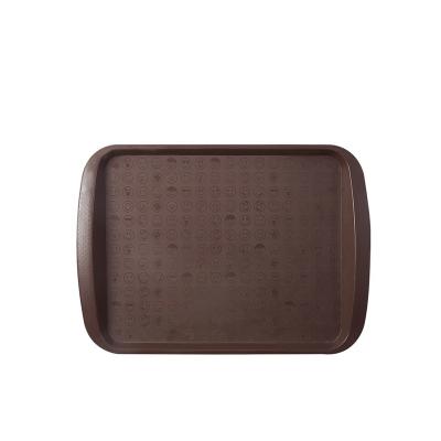 China Custom High Quality Plastic Tray Stocked Plastic Serving Trays Anti-Slip Plastic Food Serving Tray for sale