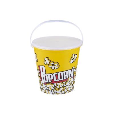 China Modern Plastic Cups Plastic Popcorn Bucket With Lid Modern Disposable Customer Support Advertising Demand All-Season for sale