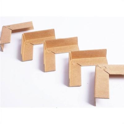 China Pressure Strength Recycle Kraft Cardboard Profile Channel Edge Panel Corner Guard Protectors Paper Angle Board For Protecting Cargos for sale