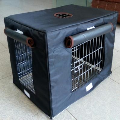 China Durable Oxford Waterproof Dog Cage Cover Outdoor Dog Kennel Cover for sale